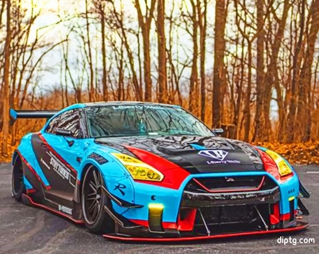 Nissan Gtr Painting By Numbers Kits.jpg