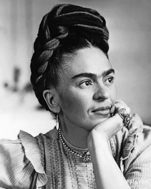 Black And White Frida Kahlo Painting By Numbers Kits.jpg