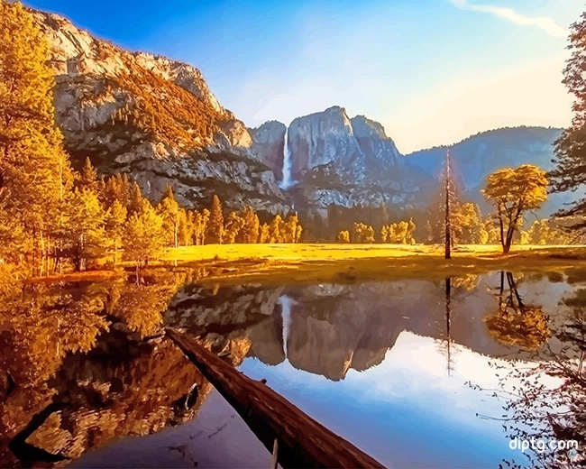 Yosemite Valley View California Painting By Numbers Kits.jpg