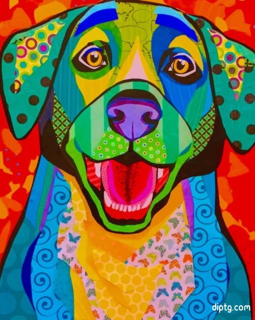 Colorful Puppy Painting By Numbers Kits.jpg