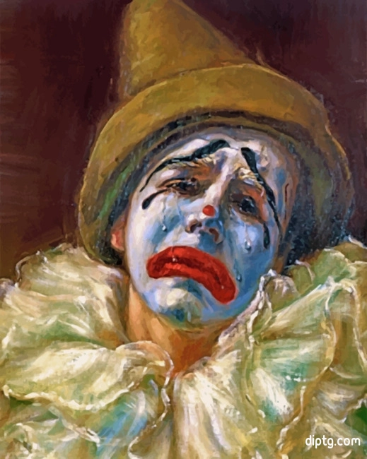 Crying Clown Painting By Numbers Kits.jpg