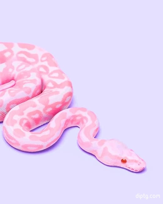 Pink Snake Painting By Numbers Kits.jpg