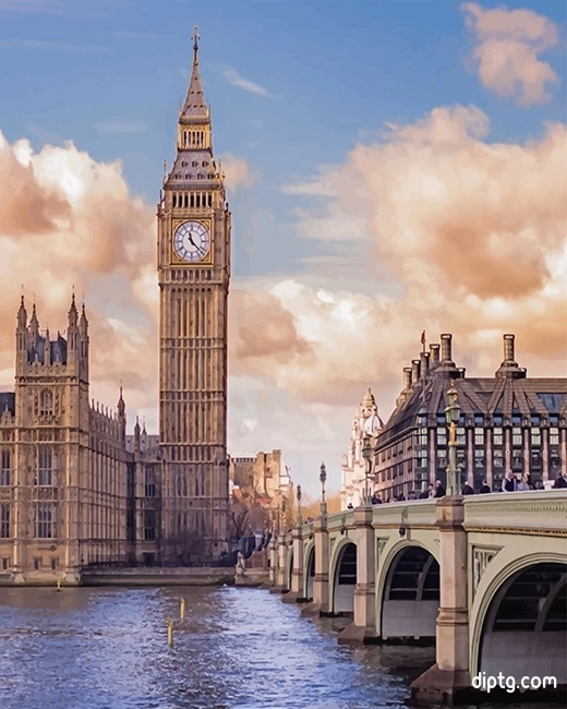 Big Ben And House Of Parliament London Painting By Numbers Kits.jpg