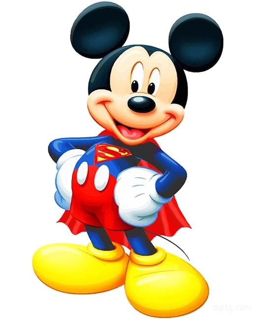 Superman Mickey Mouse Painting By Numbers Kits.jpg
