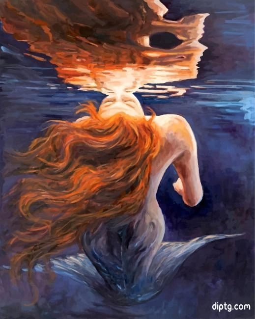 Mermaid Underwater Art Painting By Numbers Kits.jpg