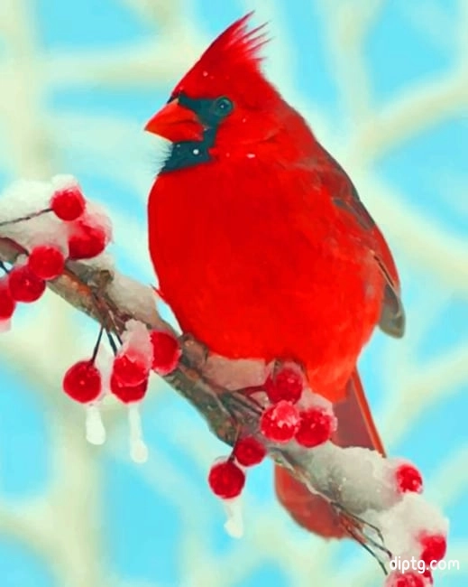 Red Cardinal Painting By Numbers Kits.jpg