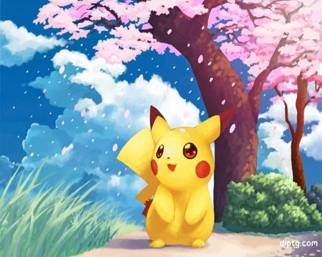 Pikachu Pokemon Painting By Numbers Kits.jpg