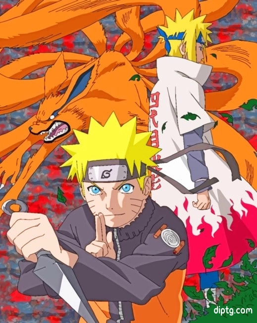 Naruto And Minato Painting By Numbers Kits.jpg