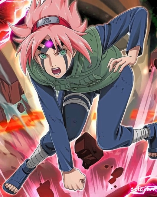 Sakura Haruno Naruto Painting By Numbers Kits.jpg