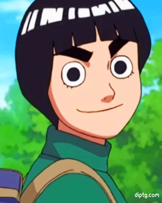 Rock Lee Anime Painting By Numbers Kits.jpg