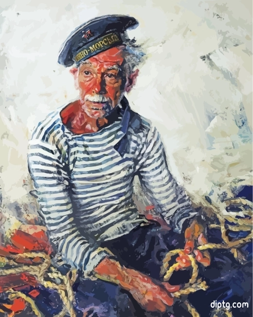 Old Man Sailor Painting By Numbers Kits.jpg