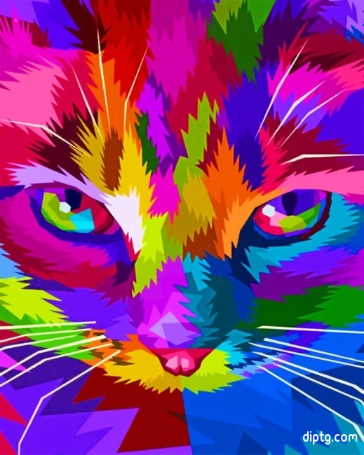 Pop Art Cat Painting By Numbers Kits.jpg