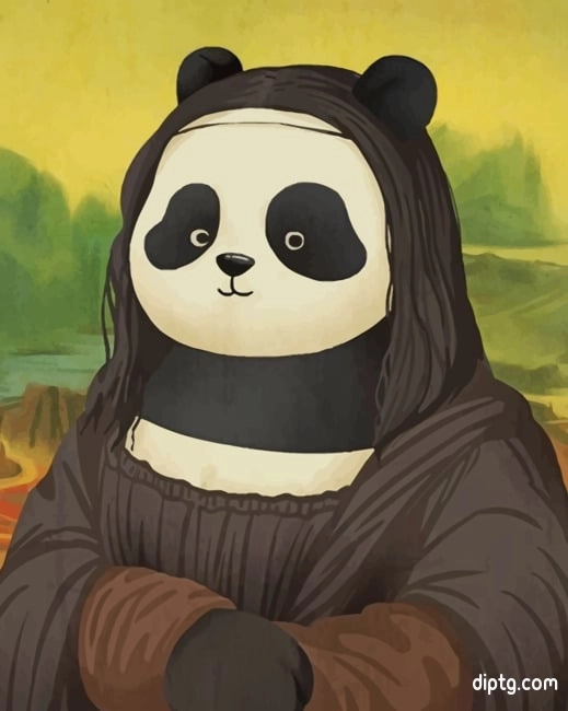 Mona Lisa Panda Painting By Numbers Kits.jpg