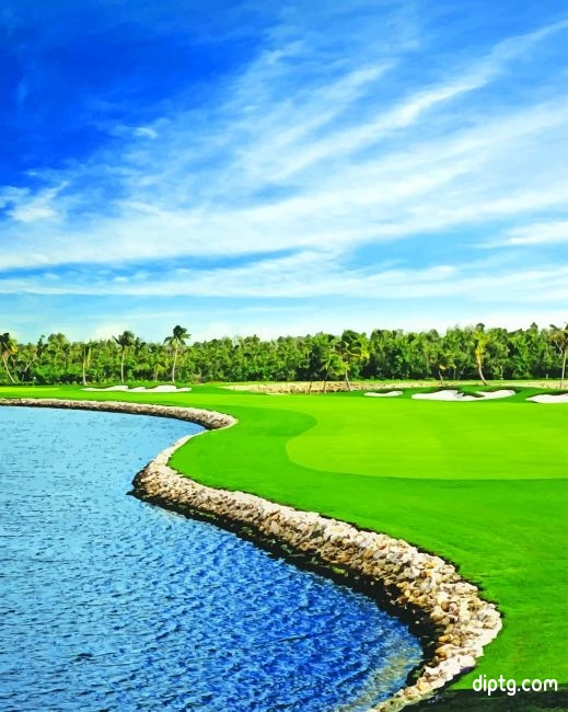 Ritz Carlton Grand Cayman Golf Painting By Numbers Kits.jpg
