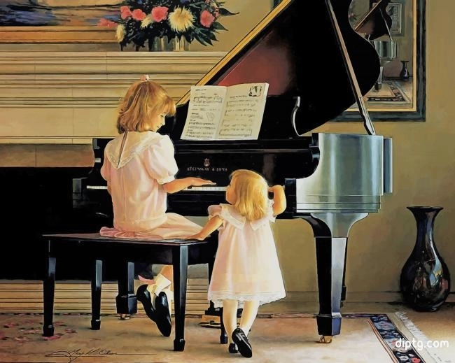 Piano Girls Painting By Numbers Kits.jpg
