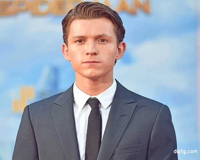 Classy Tom Holland Spiderman Painting By Numbers Kits.jpg