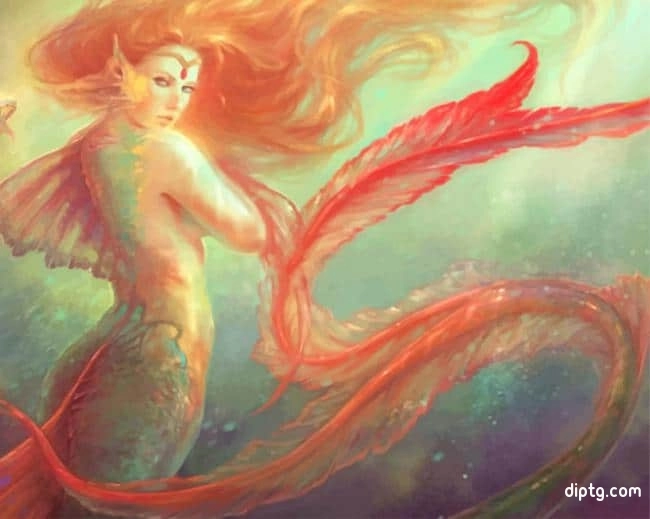 Beautiful Mermaid Painting By Numbers Kits.jpg