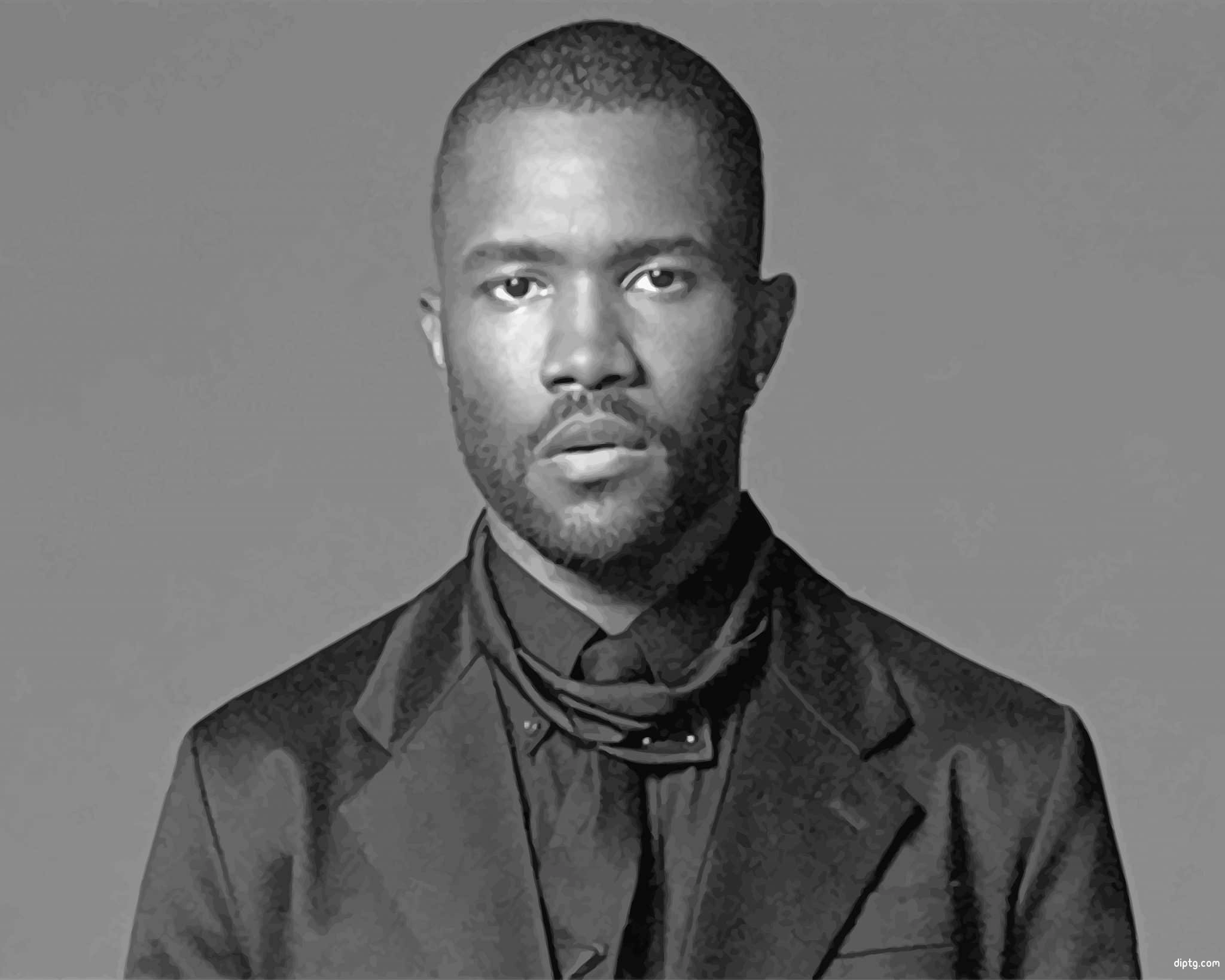 Black And White Frank Ocean Painting By Numbers Kits.jpg