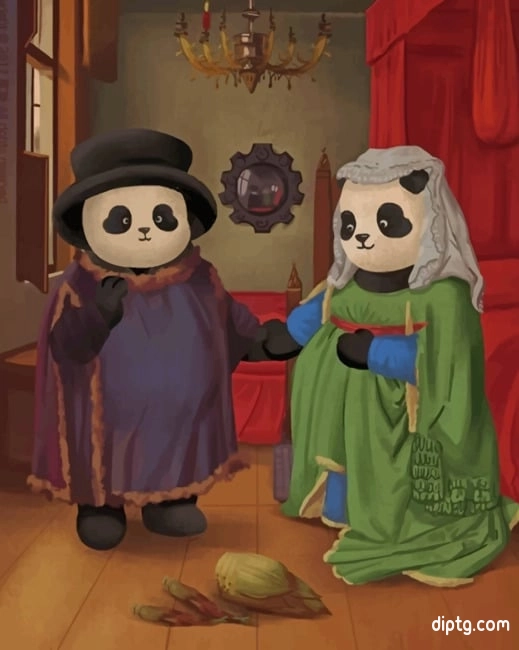 Panda Couple Painting By Numbers Kits.jpg