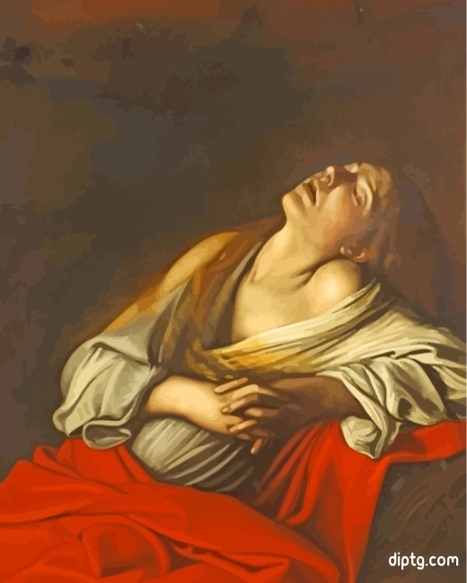 Mary Magdalen In Ecstasy Caravaggio Painting By Numbers Kits.jpg