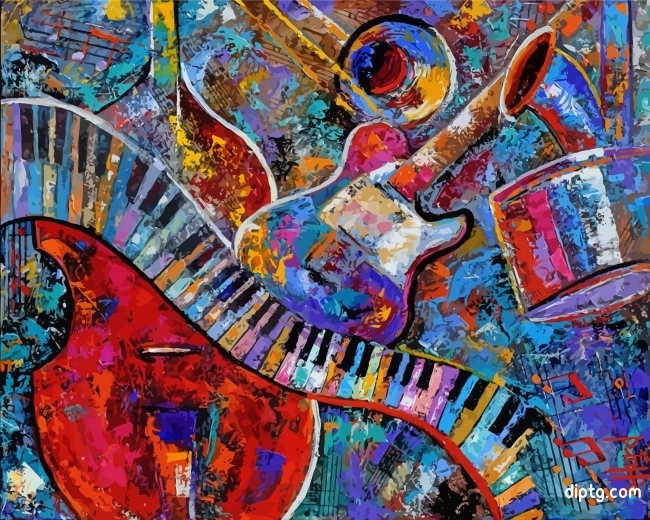 Abstract Musical Instrument Painting By Numbers Kits.jpg
