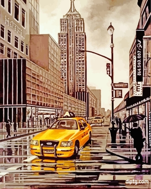 New York Taxi Painting By Numbers Kits.jpg