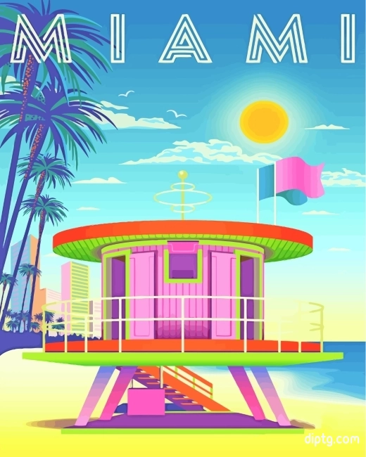 Miami Poster Painting By Numbers Kits.jpg