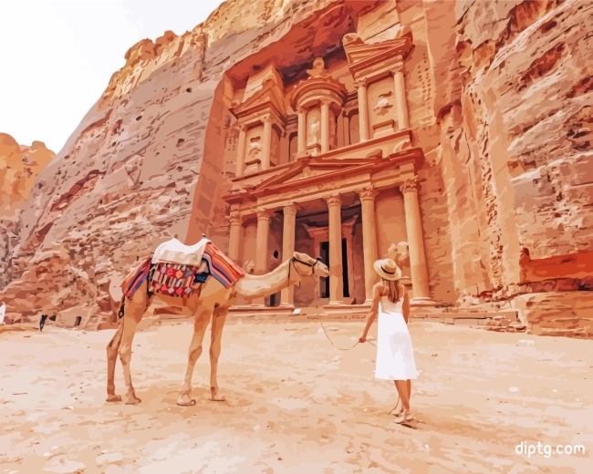 Historical Monument Petra Painting By Numbers Kits.jpg