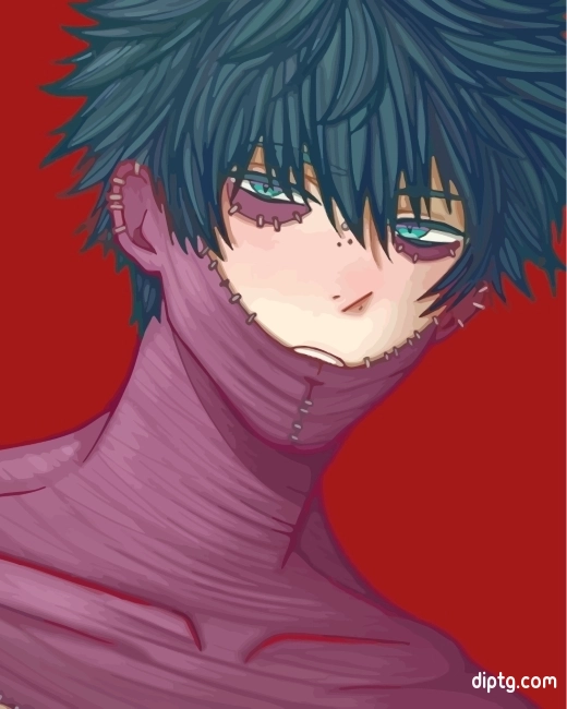 Illustration Dabi Anime Character Painting By Numbers Kits.jpg