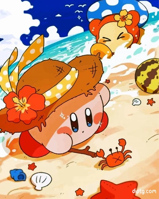 Cute Kirby Painting By Numbers Kits.jpg