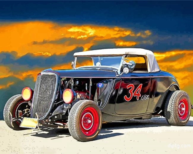 Black Hot Project Car Painting By Numbers Kits.jpg