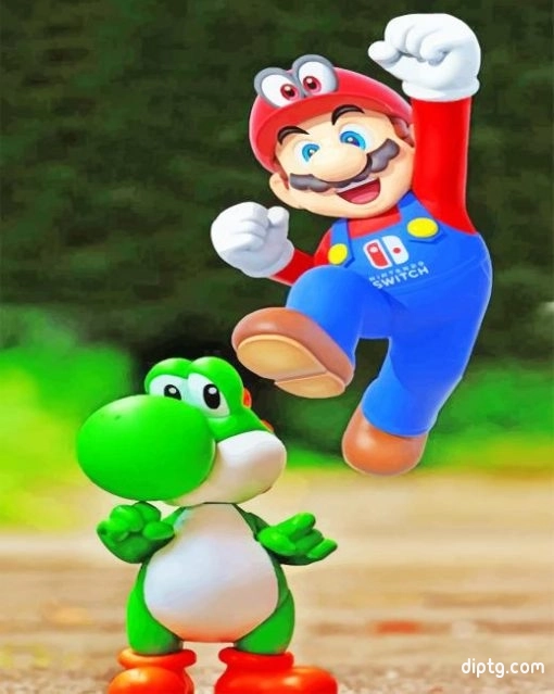 Mario And Yoshi Painting By Numbers Kits.jpg