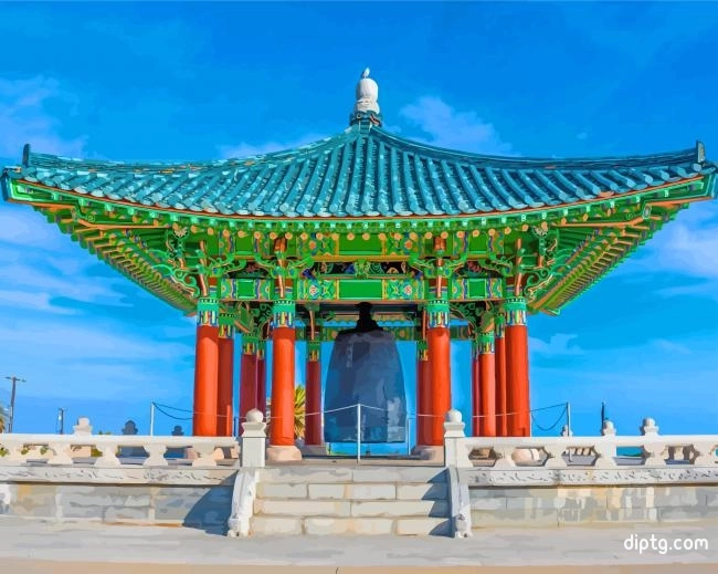 Korean Friendship Bell Los Angeles Painting By Numbers Kits.jpg