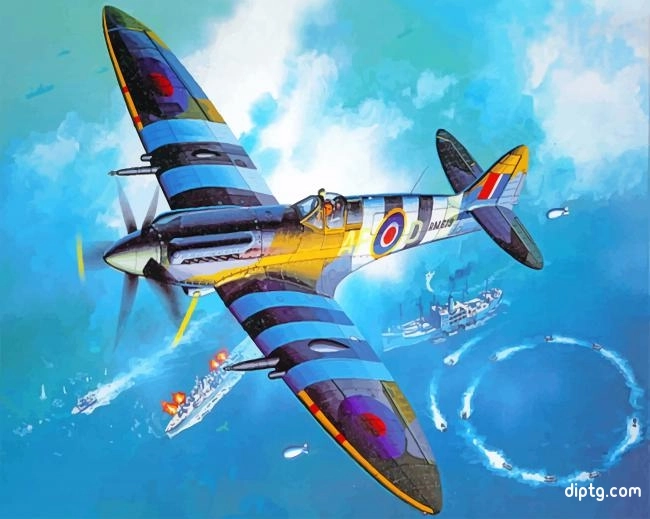 Spitfire Airplane Painting By Numbers Kits.jpg