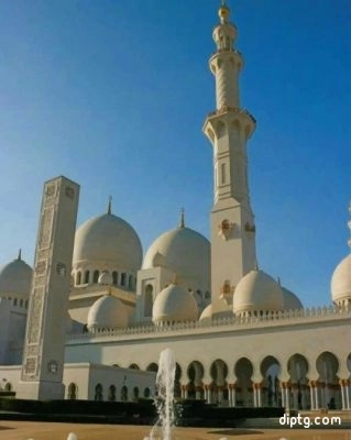 Sheikh Zayed Grand Mosque Abu Dhabi Painting By Numbers Kits.jpg