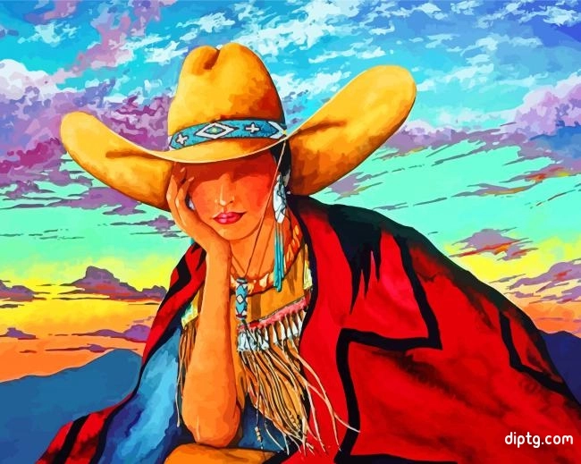 Western Cowgirl Painting By Numbers Kits.jpg