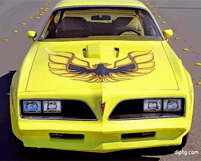 Yellow 78 Firebird Trans Am Painting By Numbers Kits.jpg