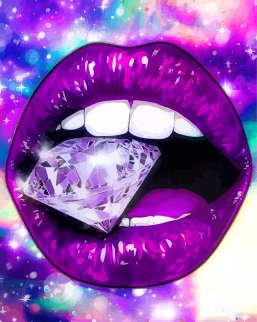 Lips With Diamond Painting By Numbers Kits.jpg