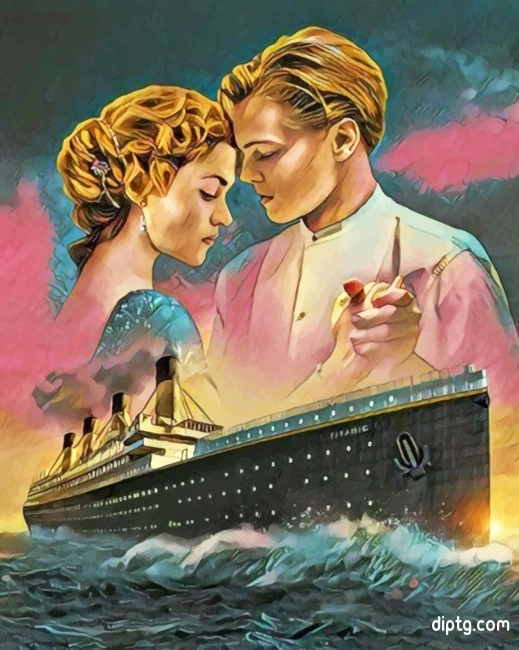 Rose And Jack Titanic Painting By Numbers Kits.jpg