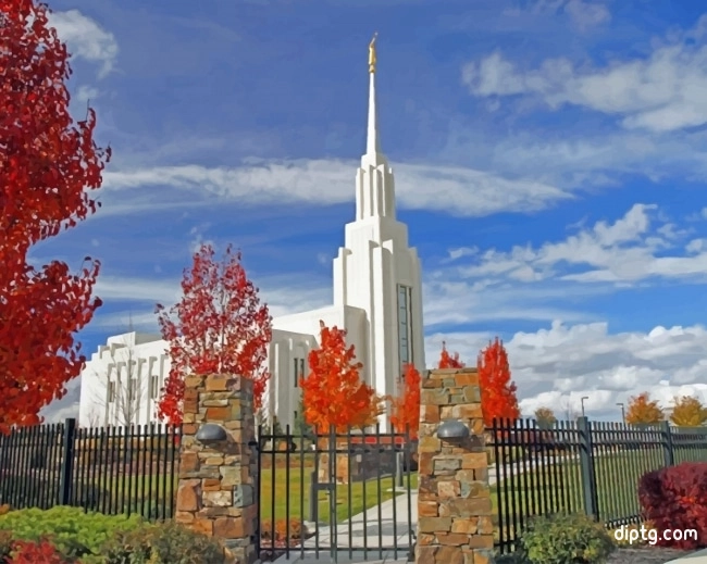 Twin Falls Idaho Temple Painting By Numbers Kits.jpg