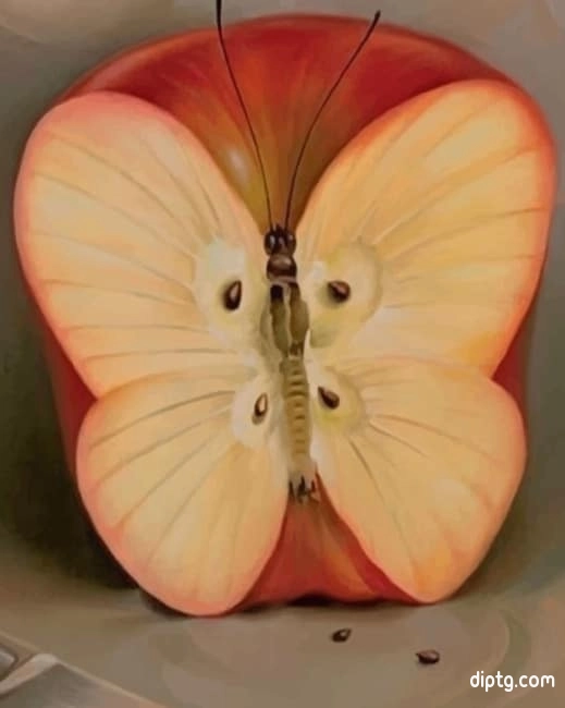 Apple Butterfly Painting By Numbers Kits.jpg