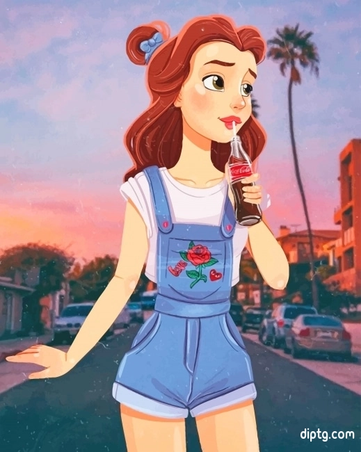 Modern Belle Disney Princess Painting By Numbers Kits.jpg