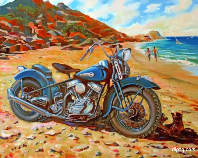 Harley Davidson Bike Painting By Numbers Kits.jpg
