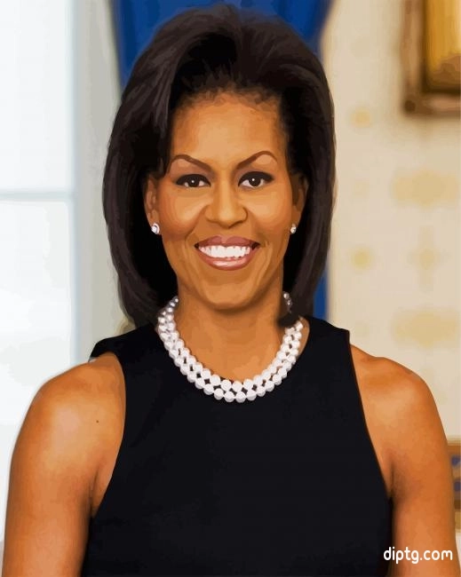 Mrs Michelle Obama Painting By Numbers Kits.jpg