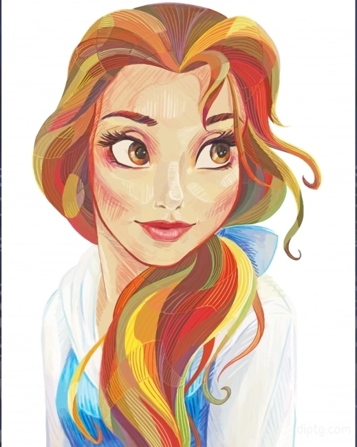 Belle The Beauty And The Beast Painting By Numbers Kits.jpg