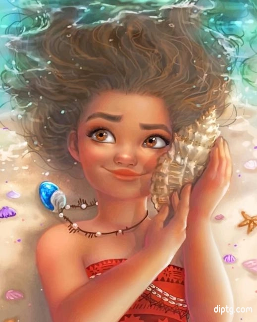 Gorgeous Moana Painting By Numbers Kits.jpg