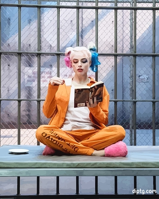 Harley Quinn Reading Painting By Numbers Kits.jpg
