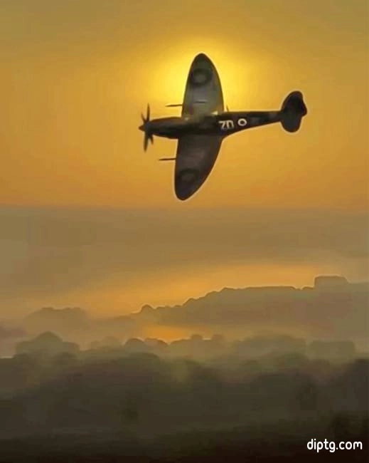 Spitfire Sunset Painting By Numbers Kits.jpg
