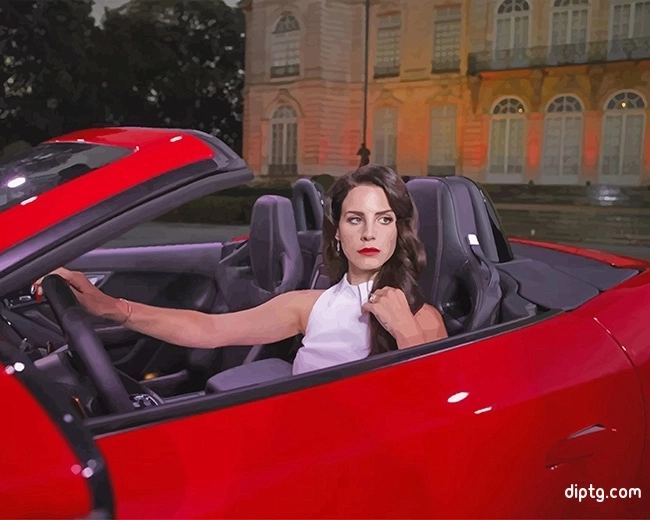 Lana Del Rey Jaguar F Type Painting By Numbers Kits.jpg