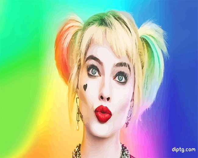 Harley Quinn Colorful Painting By Numbers Kits.jpg